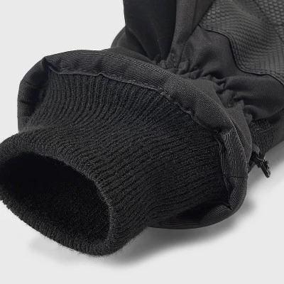 Men's Zip Pocket Repstop Ski Gloves - Goodfellow & Co™ Black 4 Men's Zip Pocket Repstop Ski Gloves - Goodfellow & Co™ Black - Image 2