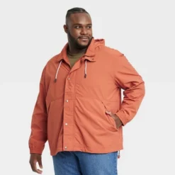 Men's Elevated Rain Jacket - Goodfellow & Co™ Orange -Goodfellow & Co GUEST 10a9ac6f d636 4023 b2d1 ff90d36333c1