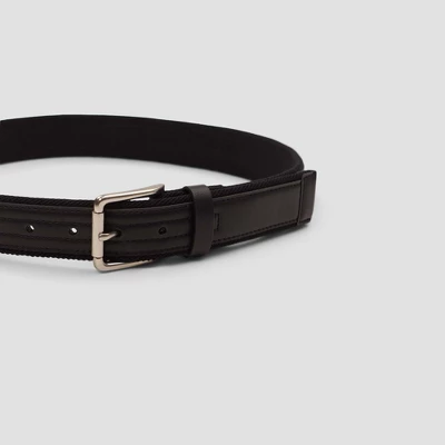 Men's Fabric With Overlay Belt - Goodfellow & Co™ Black 4 Men's Fabric With Overlay Belt - Goodfellow & Co™ Black - Image 2