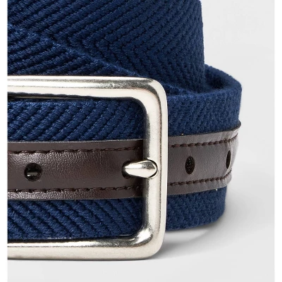 Men's Solid Stretch Belt - Goodfellow & Co™ Navy Blue 4 Men's Solid Stretch Belt - Goodfellow & Co™ Navy Blue - Image 2