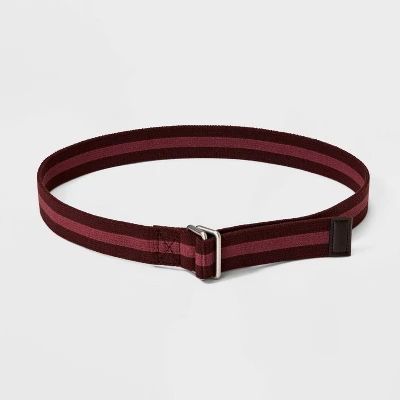 Men's Striped Stretch Belt - Goodfellow & Co™ Red 3 Men's Striped Stretch Belt - Goodfellow & Co™ Red