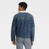Men's Faux Shearling Lined Denim Trucker Jacket - Goodfellow & Co™ Blue -Goodfellow & Co GUEST 180d9673 381e 4231 affe 544993f2d72a