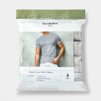 Men's Short Sleeve Crewneck T-Shirt - Goodfellow & Co™ Heathered Gray 3 Men's Short Sleeve Crewneck T-Shirt - Goodfellow & Co™ Heathered Gray