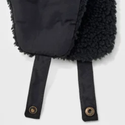 Men's Non-Quilting Faux Shearling Trapper Hat - Goodfellow & Co™ Black -Goodfellow & Co GUEST 1e25d1d5 eb6c 477a bab8 372a75a3addb