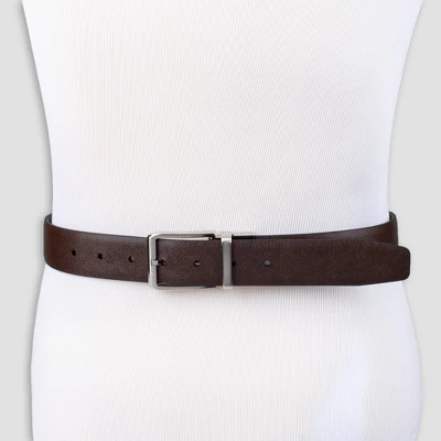 Men's Feather Edge Reversible Non Stretch Belt - Goodfellow & Co™ Black 8 Men's Feather Edge Reversible Non Stretch Belt - Goodfellow & Co™ Black - Image 6