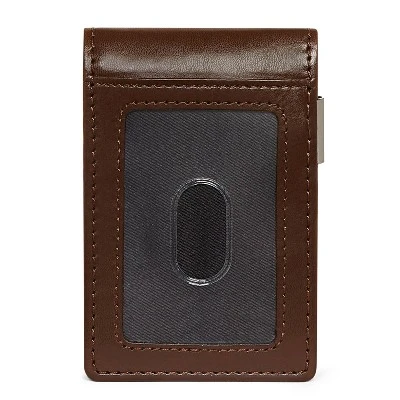 Men's RFID Bifold Wallet With Money Clip - Goodfellow & Co™ Brown 7 Men's RFID Bifold Wallet With Money Clip - Goodfellow & Co™ Brown - Image 5