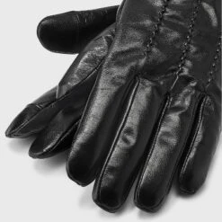 Men's Basic Triple Trim Touch Dress Gloves - Goodfellow & Coâ„¢ Black