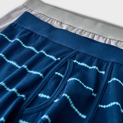 Men's Striped Boxer Briefs 2pk - Goodfellow & Co™ Blue/Gray 5 Men's Striped Boxer Briefs 2pk - Goodfellow & Co™ Blue/Gray - Image 3