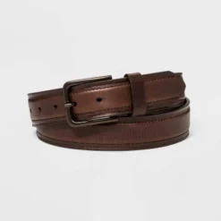 Men's Leather Strap With Heat Crease & Edge Stitch Belt - Goodfellow & Co™ Brown 11 Men's Leather Strap With Heat Crease & Edge Stitch Belt - Goodfellow & Co™ Brown -Goodfellow & Co GUEST 31e959ae e104 4e51 a296 1706c18a8112