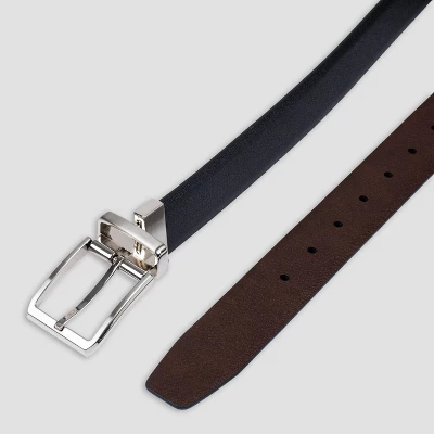 Men's Feather Edge Reversible Non Stretch Belt - Goodfellow & Co™ Black 6 Men's Feather Edge Reversible Non Stretch Belt - Goodfellow & Co™ Black - Image 4