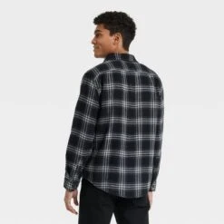 Men's Midweight Flannel Long Sleeve Button-Down Shirt - Goodfellow & Coâ„¢