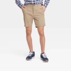 Men's Every Wear 7" Slim Fit Flat Front Chino Shorts - Goodfellow & Co™ -Goodfellow & Co GUEST 37d748d5 65bb 48c8 a8a7 59c0ca617bbb