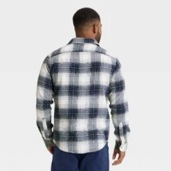 Men's Vintage Mid-Weight Long Sleeve Flannel Shirt - Goodfellow & Co™