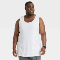 Men's Big & Tall 4pk Tank Top - Goodfellow & Coâ„¢ White