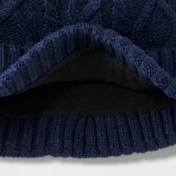 Men's Cable Lined Beanie - Goodfellow & Co™ Navy Blue -Goodfellow & Co GUEST 3dc75e27 6653 490c aa71 271f9481f079