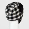 Men's Plaid Trapper Hat - Goodfellow & Co™ Black