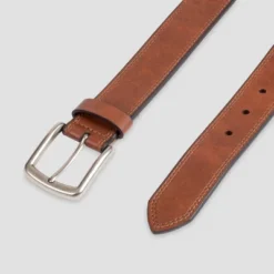 Men's Big & Tall Double Stitch Belt - Goodfellow & Co™ Tan -Goodfellow & Co GUEST 4a3b68e8 6e47 47dd 8fd2 81fb30472288