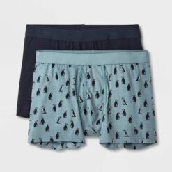 Men's Penguin Print Boxer Briefs 2pk - Goodfellow & Co™ Gray -Goodfellow & Co GUEST 53371729 1abf 4a83 b23c fa8948ec021c
