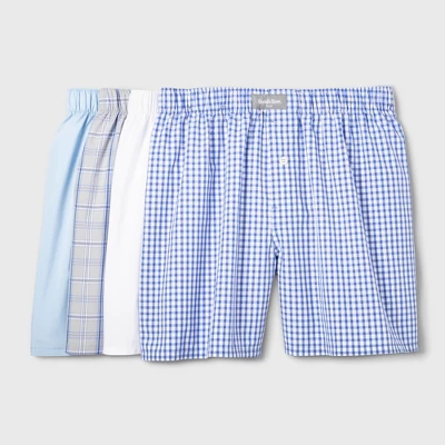 Men's Woven Boxer Shorts 4pk - Goodfellow & Co™ 3 Men's Woven Boxer Shorts 4pk - Goodfellow & Co™
