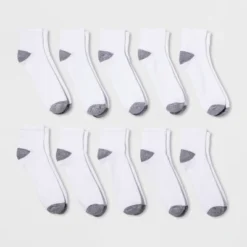Men's Quarter Socks 10pk - Goodfellow & Co 6-12