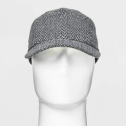 Men's Herringbone 5 Panel Baseball Hat - Goodfellow & Coâ„¢ Gray