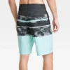 Men's 10" Tropical Print Swim Shorts - Goodfellow & Co™ Aqua Green -Goodfellow & Co GUEST 7560d18b 749a 4bdd b264 3072fd3ab03c