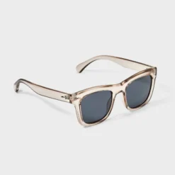 Men's Flat Top Square Sunglasses - Goodfellow & Co™ Gray