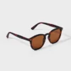 Men's Plastic Round Tortoise Shell Sunglasses - Goodfellow & Co™ Assorted Browns: UV Protection, Impact-Resistant 2 Men's Plastic Round Tortoise Shell Sunglasses - Goodfellow & Co™ Assorted Browns: UV Protection, Impact-Resistant -Goodfellow & Co GUEST 7c720c15 c041 45a7 ad55 380465045e8d