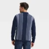 Men's Long Sleeve Jacquard Full Button Polo Sweater - Goodfellow & Co™ Blue -Goodfellow & Co GUEST 7d86a237 60a2 4980 bf48 ce3ce81f9252