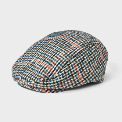 Men's Houndstooth Ivy Beret - Goodfellow & Co™ Red/Black/Blue 6 Men's Houndstooth Ivy Beret - Goodfellow & Co™ Red/Black/Blue - Image 4
