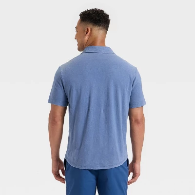 Men's Short Sleeve Slub Button-Down Shirt - Goodfellow & Co™ 3 Men's Short Sleeve Slub Button-Down Shirt - Goodfellow & Co™