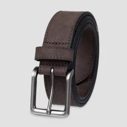 Men's 35mm Textured Strap Belt - Goodfellow & Coâ„¢ Brown