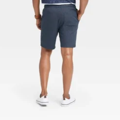 Men's 8" Everyday Relaxed Fit Pull-On Shorts - Goodfellow & Coâ„¢ Navy Blue