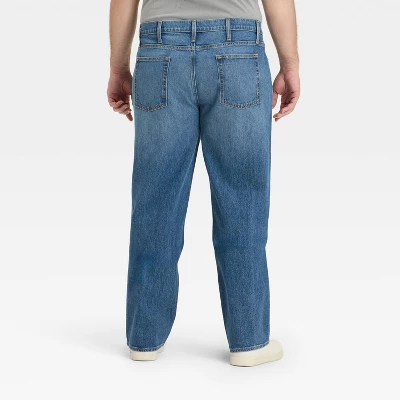 Men's Big & Tall Straight Fit Jeans - Goodfellow & Co™ Medium Blue 3 Men's Big & Tall Straight Fit Jeans - Goodfellow & Co™ Medium Blue