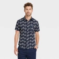 Men's Slim Fit Short Sleeve Button-Down Shirt - Goodfellow & Co™ -Goodfellow & Co GUEST a31459a1 579f 4d89 806d 2e03f2f857ab