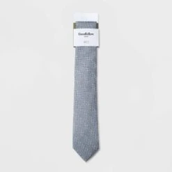 Men's Non Solid Striped Tie - Goodfellow & Coâ„¢ Silver