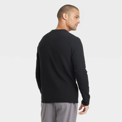 Men's Long Sleeve Textured Henley Shirt - Goodfellow & Co™ 3 Men's Long Sleeve Textured Henley Shirt - Goodfellow & Co™