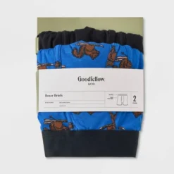 Men's Squirrel Boxer Briefs 2pk - Goodfellow & Coâ„¢ Blue