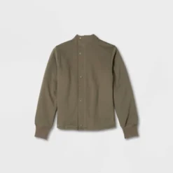 Men's Adaptive Sherpa Fleece Jacket - Goodfellow & Co™ Dark Green