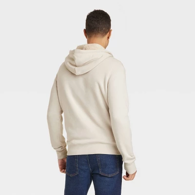 Men's High-Pile Fleece Lined Hooded Zip-Up Sweatshirt - Goodfellow & Co™ 3 Men's High-Pile Fleece Lined Hooded Zip-Up Sweatshirt - Goodfellow & Co™