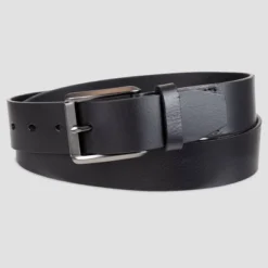 Men's Leather Belt - Goodfellow & Coâ„¢ Black