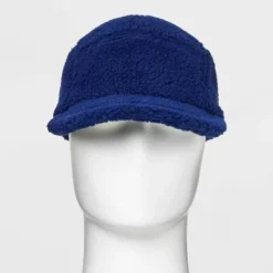 Men's Faux Shearling 5 Panel Baseball Hat - Goodfellow & Coâ„¢ Blue