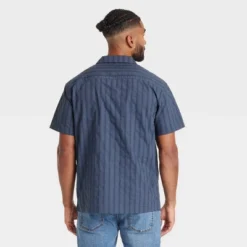 Men's Striped Short Sleeve Button-Down Shirt - Goodfellow & Co™