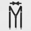 Men's Herringbone Bow Tie Suspender Set 2pc - Goodfellow & Co™ Black One Size Fits Most -Goodfellow & Co GUEST ef65cca4 8877 4c8a bccb fc51c469dcf2