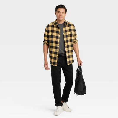 Men's Standard Fit Long Sleeve Checked Button-Down Shirt - Goodfellow & Co™ 4 Men's Standard Fit Long Sleeve Checked Button-Down Shirt - Goodfellow & Co™ - Image 2