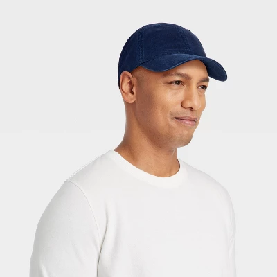 Men's Cotton Washed Baseball Hat - Goodfellow & Co™ Navy Blue 3 Men's Cotton Washed Baseball Hat - Goodfellow & Co™ Navy Blue