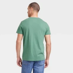 Men's Regular Fit Jeep Short Sleeve T-Shirt - Goodfellow & Coâ„¢ Green